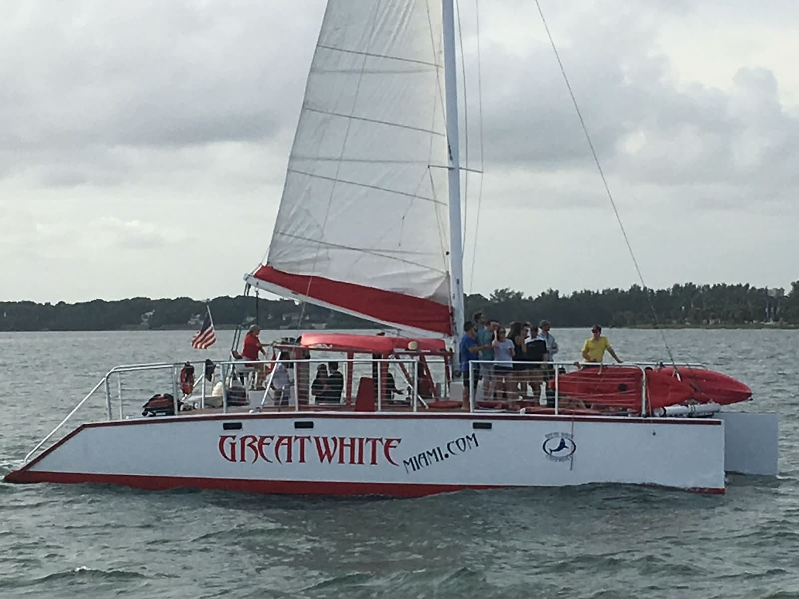 Sunset catamaran cruise on Biscayne Bay